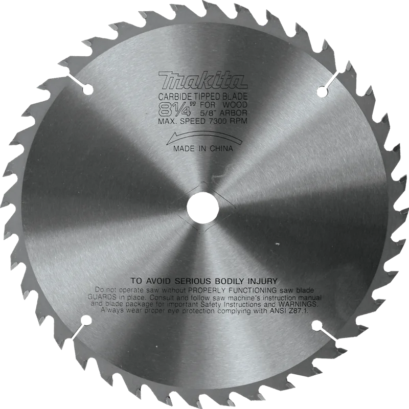 Tipped metal blade from drop saw